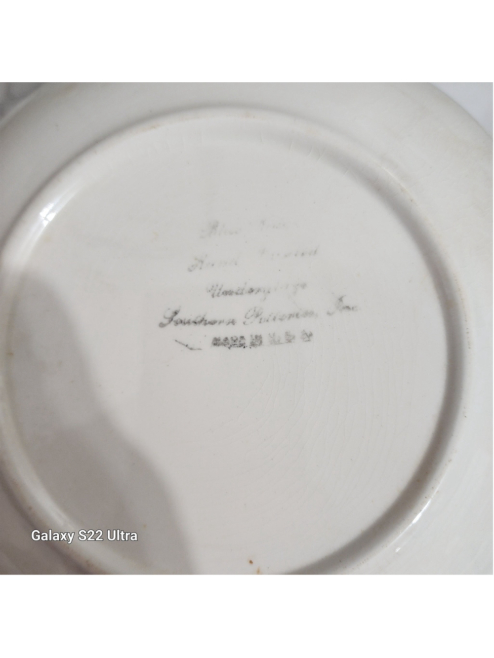 Blue Ride Poinsettia 8" Coupe Soup Bowl. Very Old. Blue Ridge South. Pottery, - Picture 3 of 3